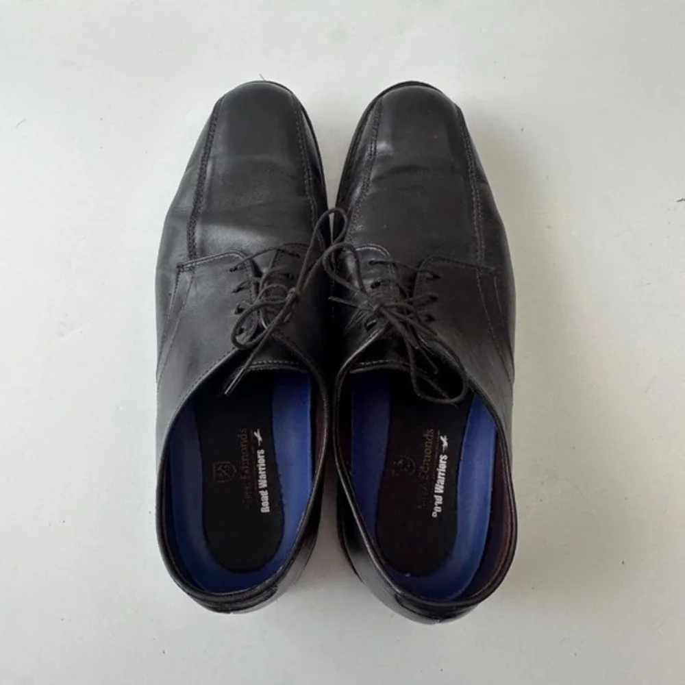 Allen Edmonds Road Warriors Split Toe Leather‎ Dress Shoes Black Mens 10.5 D